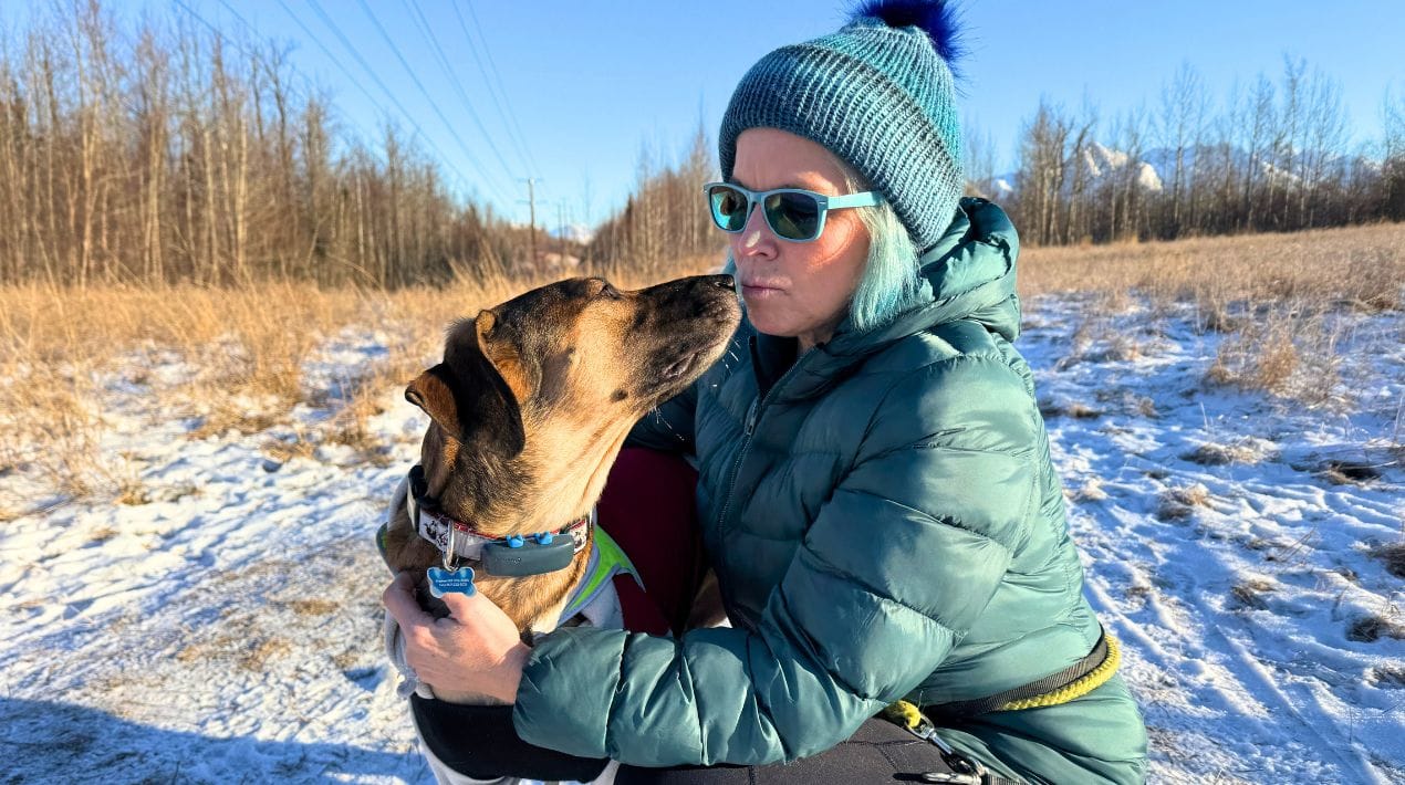 Shannon Hardwick and her dog Mando