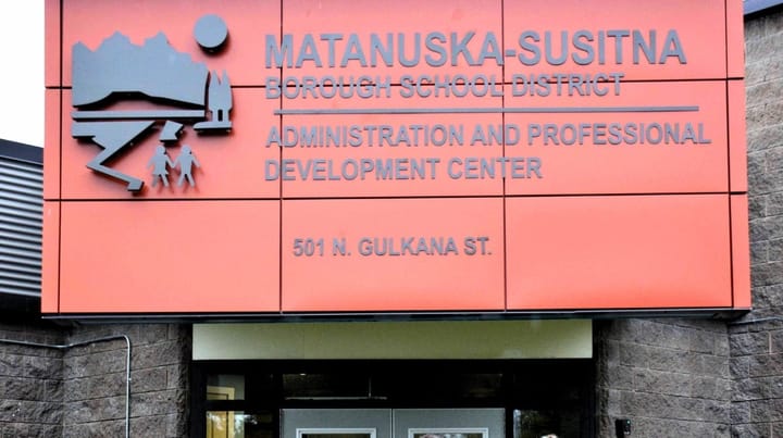 The Matanuska-Susitna Borough School District administration building in Palmer. 