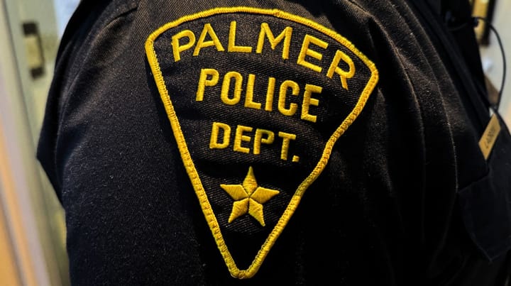 A Palmer Police Department patch