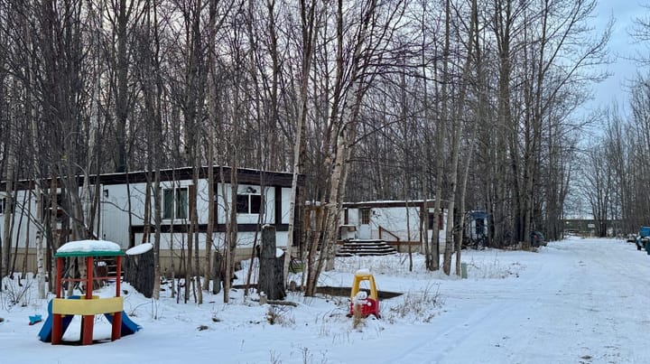 A mobile home park off Outer Springer Loop