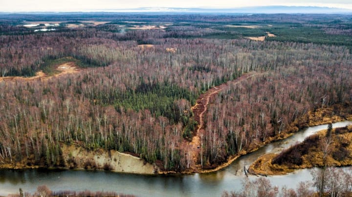 area between the Little Susitna River and the Susitna River.