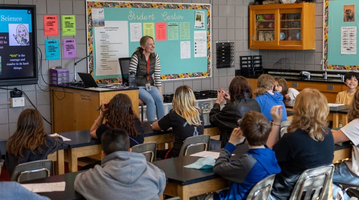  Mat-Su district middle school teacher welcomes students