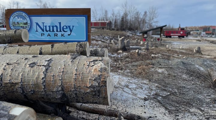 Wasilla city crews cleared trees at Nunley Park