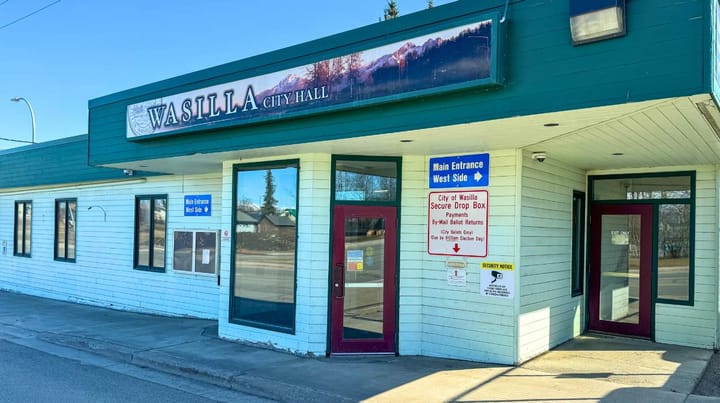 Wasilla City Hall picutred in May, 2024. 