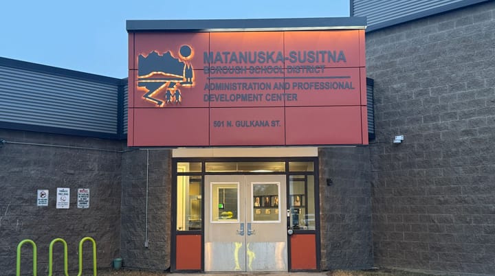 The Matanuska-Susitna Borough School District administration building in Palmer