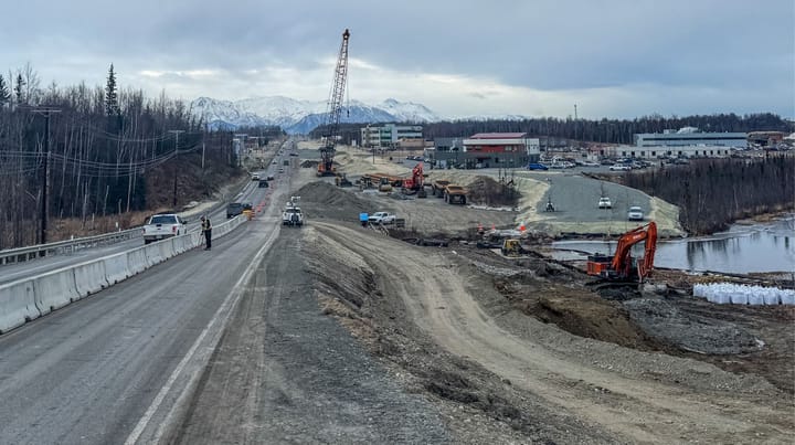 Construction kicked off in late February, 2025 on the final months of major work along Seward Meridian Parkway in Wasilla